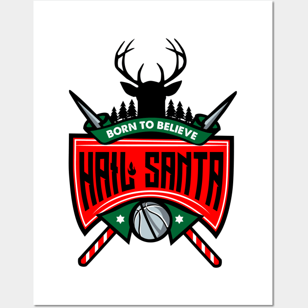 hail santa Wall Art by spoilerinc